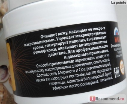 Scrub-Mask Gittin arta ulei-sare pentru alge marine organism - 