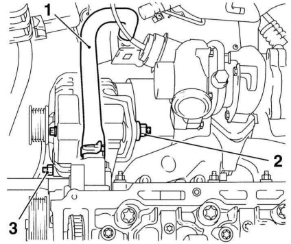Demontarea și instalarea generatorului unui aster Opel b