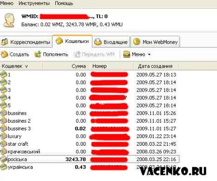 Creați un portofel webmoney doar