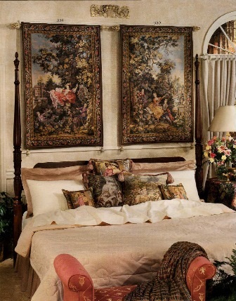 Nivele de tapiserie în interior, în interiorul casei
