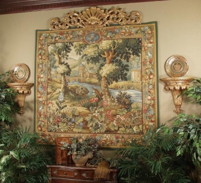 Nivele de tapiserie în interior, în interiorul casei