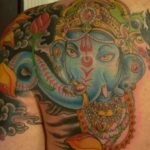 Tatu ganesha sensul, schițe, descrierea divinității indiene