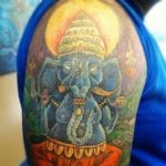 Tatu ganesha sensul, schițe, descrierea divinității indiene