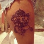 Tatu ganesha sensul, schițe, descrierea divinității indiene