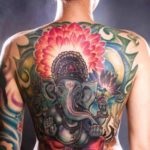 Tatu ganesha sensul, schițe, descrierea divinității indiene