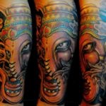 Tatu ganesha sensul, schițe, descrierea divinității indiene