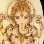 Tatu ganesha sensul, schițe, descrierea divinității indiene