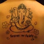 Tatu ganesha sensul, schițe, descrierea divinității indiene