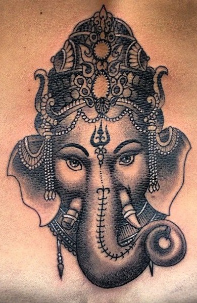 Ganesha tatuaj - înțeles, schițe și fotografii de tatuaje