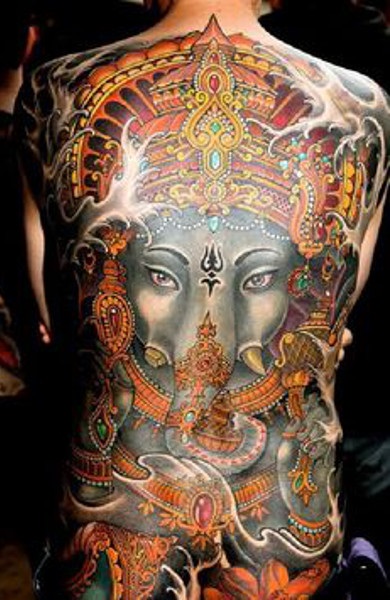 Ganesha tatuaj - înțeles, schițe și fotografii de tatuaje