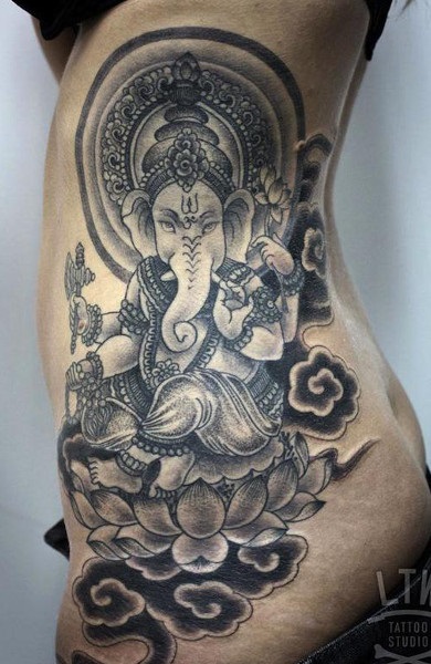 Ganesha tatuaj - înțeles, schițe și fotografii de tatuaje