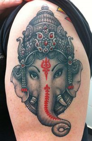 Ganesha tatuaj - înțeles, schițe și fotografii de tatuaje