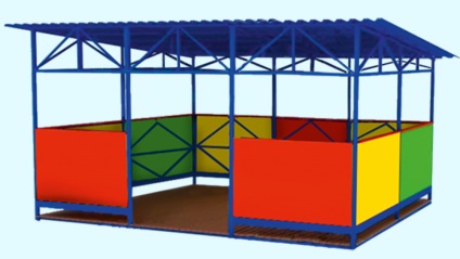 Umbrele umbrite (verande) pentru grădinițe, o terasă distractivă