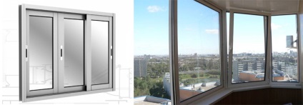 Instalarea ferestrelor din aluminiu glisante din PVC ferestre din moscow