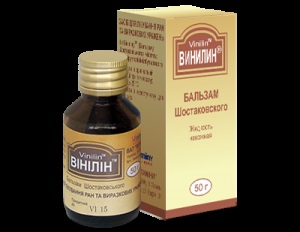 Vinilin - instrucțiuni pentru utilizarea balsamului și a capsulelor