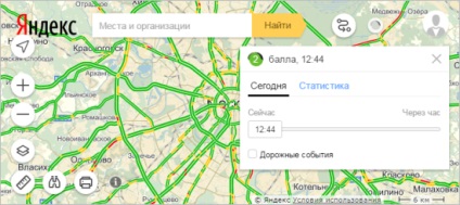 Yandex blocaje de trafic în orașele din Rusia online - blocaje de trafic on-line