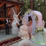 Live statui la nuntă, studioul din Moscova de sculpturi vii