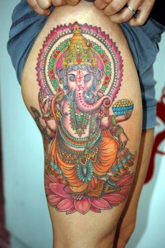 Semnificația tatuajului ganesha, arta tatuajului! Tatuaje, tatuaje la Kiev