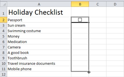 300 Exemple prin lista de verificare Excel