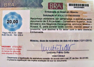 Notele braziliene pentru legalizarea documentelor pentru Brazilia - cum se procedează