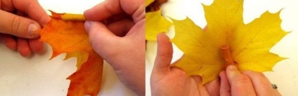 Buchet de frunze de toamnă cu mâinile proprii