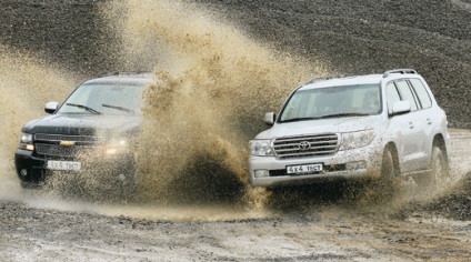 Chevy tahoe și toyota land cruiser lc 200, acesta este un duel de două lumi