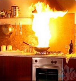 Ce trebuie să faceți dacă bucătăria este un incendiu