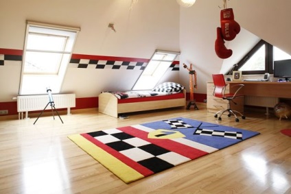 Design interior al unei camere pentru copii pentru persoanele care suferă de alergii