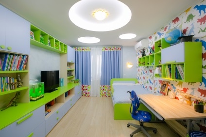 Perdele de design pentru camera copiilor, frumoase idei de design moderne pentru ferestre