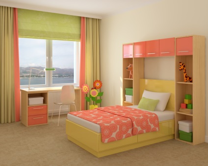 Perdele de design pentru camera copiilor, frumoase idei de design moderne pentru ferestre