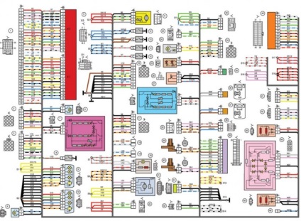 Diagrama electrică a frezei lui Prior în detaliu, înainte de