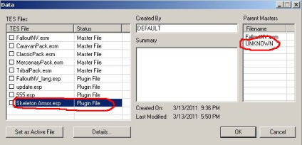 Fallout3 cum să dezlipi fișierul master din plugin