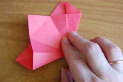 Garoafe - flori origami - figurine de hârtie cu mâinile lor