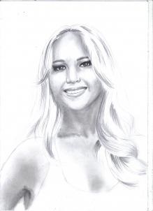 Cum să atragă Jennifer Lawrence - să învețe cum să atragă