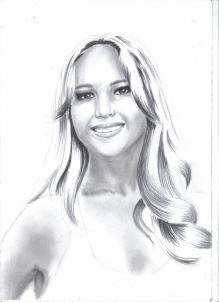 Cum să atragă Jennifer Lawrence - să învețe cum să atragă