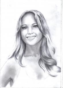 Cum să atragă Jennifer Lawrence - să învețe cum să atragă