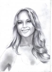 Cum să atragă Jennifer Lawrence - să învețe cum să atragă