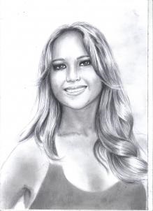 Cum să atragă Jennifer Lawrence - să învețe cum să atragă