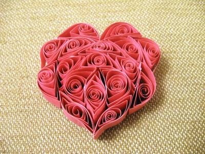 Cum de a face o Valentine în tehnica de quilling cu mâinile tale - foto creativ