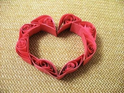 Cum de a face o Valentine în tehnica de quilling cu mâinile tale - foto creativ