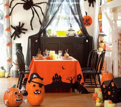 Cum de a decora un apartament pentru Halloween pentru o oră și jumătate