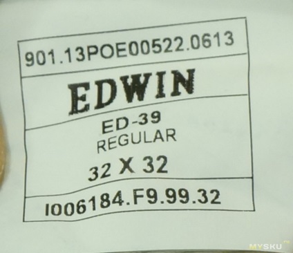 Jachete clasice edwin ed-39 denim rosu obișnuit roșu din cultizm