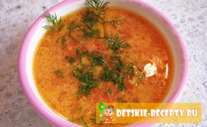 Пиле, домашно приготвена супа - дете (рецепта със снимка), рецепти за деца, кухня
