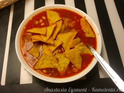 Reteta de supa mexicana cu poze, cum sa gatesti supa mexicana cu fasole si carne tocata