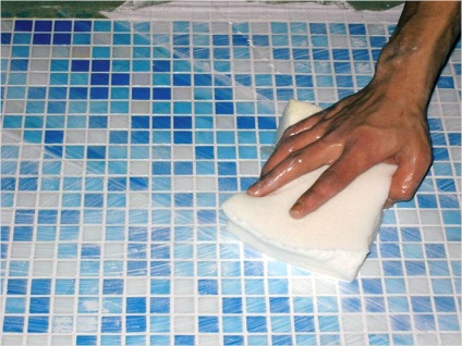Mozaic în baie cu mâinile tale - tigla mozaic în baie (fotografie)