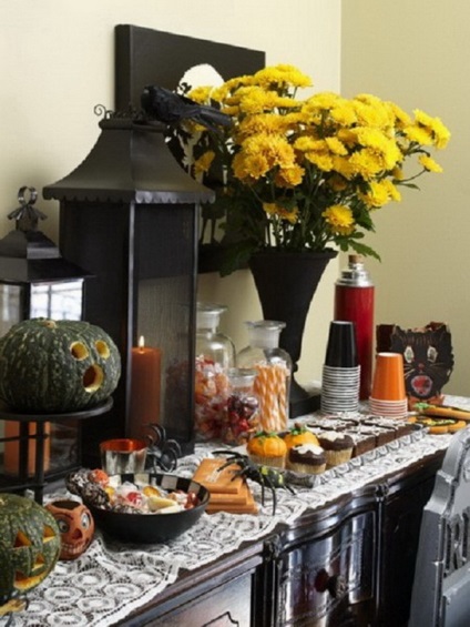 Idei grozave pentru decorarea unui apartament pentru Halloween