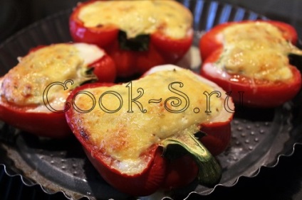 Peppers пълнени с сирене - стъпка по стъпка рецепта с снимка, зеленчукови ястия