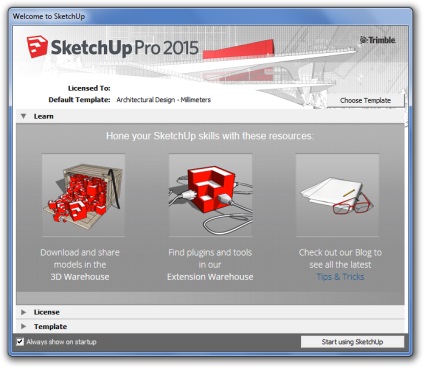 Az első futás sketchup - sketchup ma