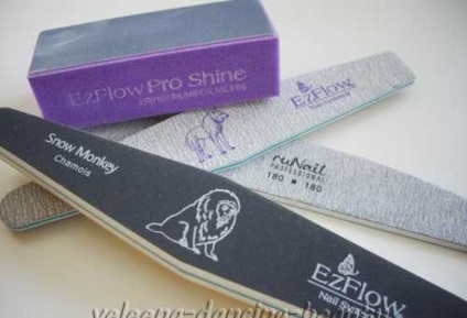 Polírozó nail file ezflow pro fényes polírozó blokk kétoldalas habos