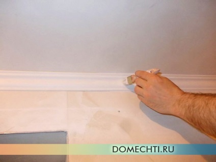 Pictura tavanului cu vopsea pe bază de apă (fotografie), casa de vis